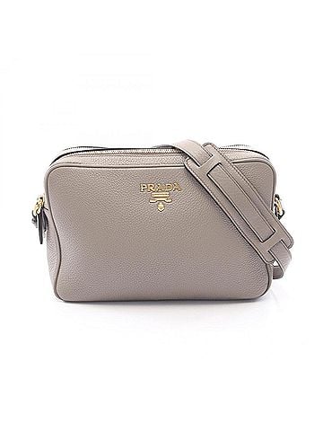 Prada Prada VITELLO PHENIX Shoulder Bag/Handbag, Leather, Women's, Beige (view 1)