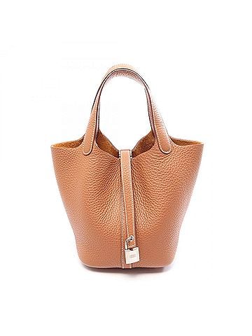 Hermès Hermes Picotin Lock PM Gold Handbag, Taurillon Clemence Leather, Women's, Brown Tone, 056289CK (view 1)