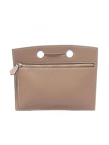 Hermès Hermes Birkin 25 Handbag Pocket Pouch Leather Togo Women's Gray (view 1)