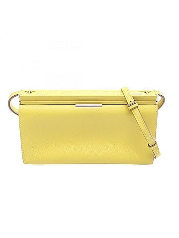 Hermès Hermes HERMES Click H 21 Lime Shoulder Bag Handbag Evercolor Women's Yellow (view 1)