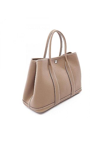Hermès Hermes Garden Party TPM Tote Bag Handbag Leather Negonda Beige (view 2)