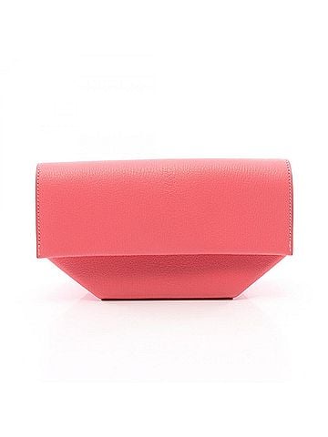 Hermès Hermes Opli Rose Azalee Second Bag Clutch Handbag Chevre Leather Women's Pink (view 1)