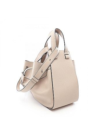 Loewe Loewe Hammock Bag Drawstring Medium 2-Way Handbag Leather Women's Beige (view 2)