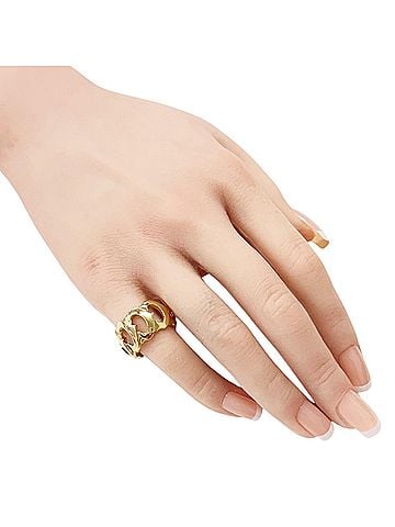 Cartier Cartier C de Ring, 18K Yellow Gold, Women's, Used. (view 2)