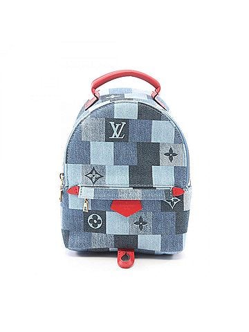 Louis Vuitton Louis Vuitton Palm Springs Backpack MINI - Backpack/Handbag Canvas/Leather Monogram Denim Women's Blue/Red M45043 (view 1)