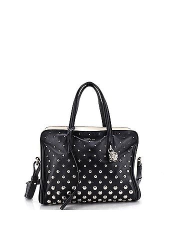 Alexander McQueen Padlock Zip Around Tote Studded Leather Small (view 1)