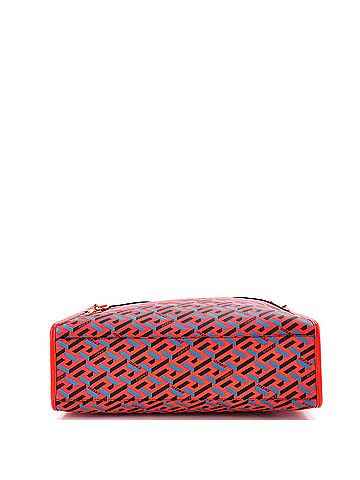 Versace Top Handle Tote La Greca Signature Coated Canvas Medium (view 2)