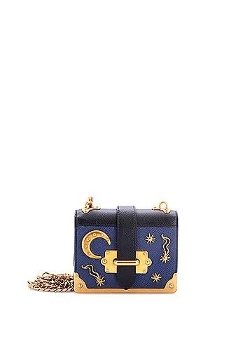 Prada Cahier Crossbody Bag Embellished Leather Micro (view 1)