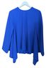 Cos 100% Polyester Solid Blue Blouse Size 8 - photo 1