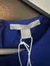 Cos 100% Polyester Solid Blue Blouse Size 8 - photo 3