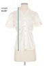 Etcetera Ivory Etcetera Short Sleeve Blouse Size 2 - photo 5