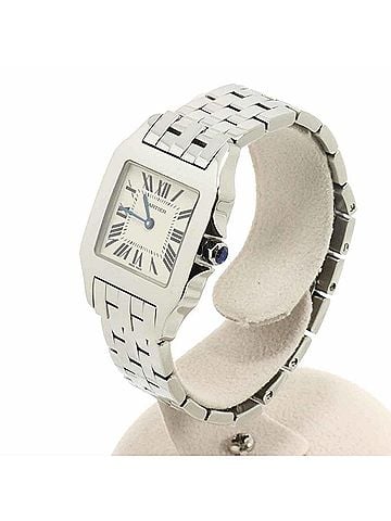 Cartier Cartier Santos Demoiselle LM W25065Z5 Boys' Watch, Ivory, Quartz Watch (view 2)
