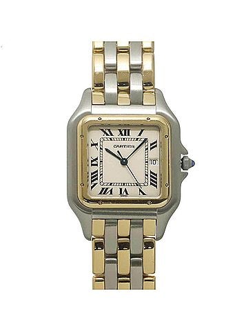 Cartier Cartier Panthère LM 3-Row 83083444 Men's Watch, Date, Ivory, Quartz Watch (view 1)