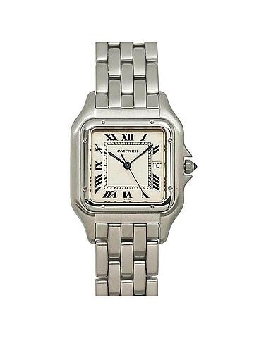 Cartier Cartier Panthère LM W25032P5 Men's Watch, Date, Ivory, Quartz Watch (view 1)