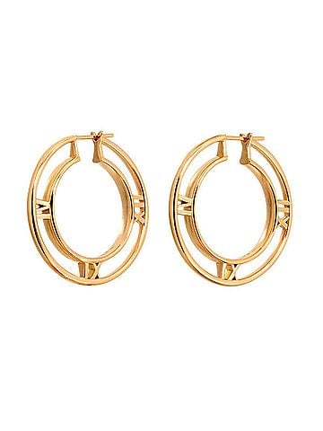 Tiffany & Co. Tiffany &amp; Co. Atlas Medallion Earrings, 18K Pink Gold (750), Pierced Earrings (view 1)