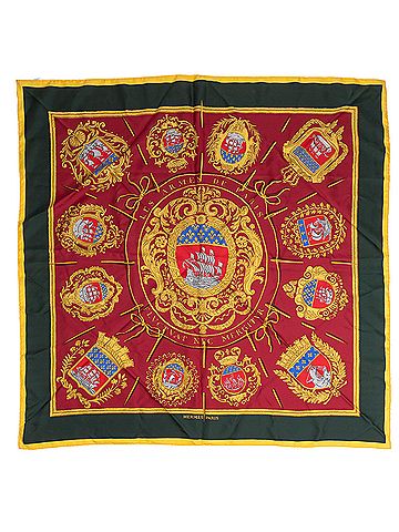 Hermes Leather Goods Scarf Vue Du Carosse De La Galere La Reale 90 (view 1)