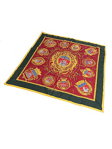 Hermes Leather Goods Scarf Vue Du Carosse De La Galere La Reale 90 (view 2)