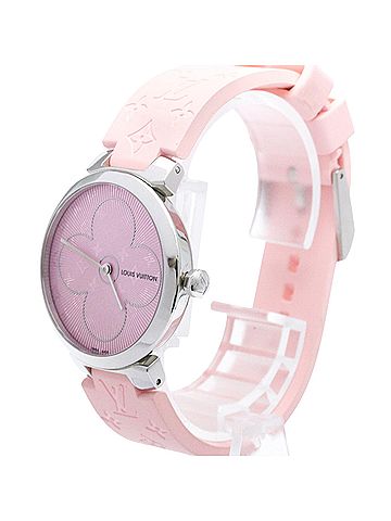 Louis Vuitton LOUIS VUITTON Tambour Steel Quartz Ladies Watch Q1G08 Polished (view 2)