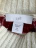 J.Jill Fair Isle Black Red White Gray Pullover Sweater Size M (tall) - photo 5