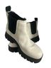 Ugg 100% Leather White Black Boots Size 8 - photo 4