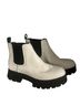 Ugg 100% Leather White Black Boots Size 8 - photo 8