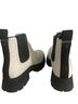 Ugg 100% Leather White Black Boots Size 8 - photo 2