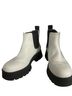 Ugg 100% Leather White Black Boots Size 8 - photo 10