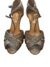 Nina Silver Gray Heels Size 8 1/2 - photo 1