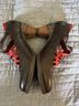 L'Artiste 100% Leather Black Red Heels Size EU 37 - photo 3