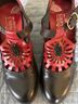 L'Artiste 100% Leather Black Red Heels Size EU 37 - photo 4