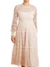 Needle & Thread Floral Pink Ivory Tan Cocktail Dress Size 14 - photo 1