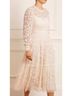 Needle & Thread Floral Pink Ivory Tan Cocktail Dress Size 14 - photo 4