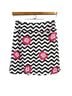 Golftini Floral Black White Pink Skort Size XS - photo 2