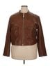 J.Crew Collection 100% Leather Brown J.Crew Collection Jacket Size XXL - photo 1