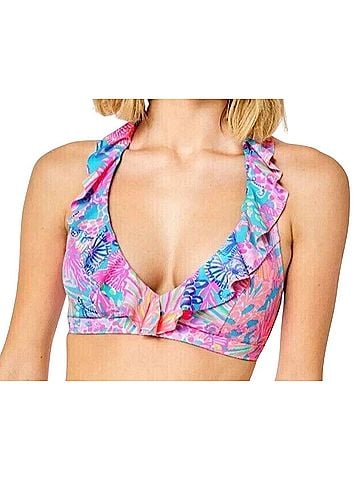 Lilly Pulitzer Kasme Bikini Top Splendor In The Sand Swimsuit Top (view 1)