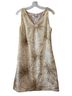 Trina Turk 100% Polyester Stars Tan Ivory Gold Cocktail Dress Size 4 - photo 1