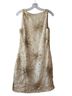 Trina Turk 100% Polyester Stars Tan Ivory Gold Cocktail Dress Size 4 - photo 2