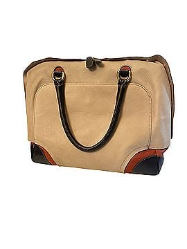 FURLA Tri Color Leather Color Block Satchel Satchel (view 2)