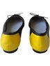 Faconnable 100% Leather Color Block Yellow Gray Flats Size EU 37 - photo 6