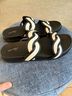 Universal Thread Solid Black Ivory Sandals Size 8 1/2 - photo 3