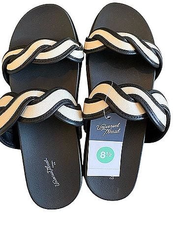 Universal Thread Braided Double-Strap Slide Sandals Sandals (view 1)