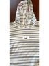 Billabong Stripes White Blue Pullover Hoodie Size S - photo 9