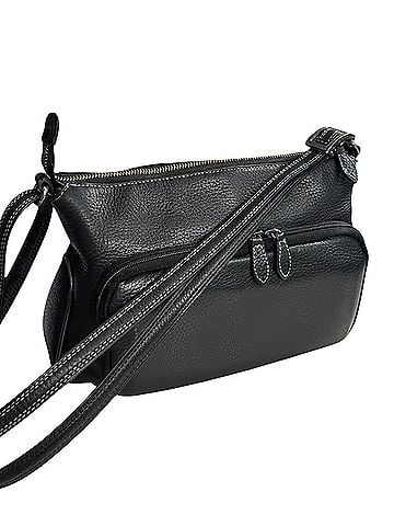 Brighton Croc Embossed Leather Shoulder Bag (view 2)