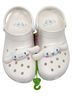 Crocs 100% Synthetic Graphic White Blue Mule/Clog Size 10 - photo 1