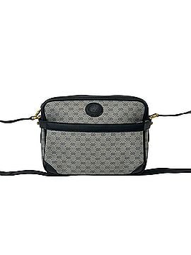 Gucci GUCCI Vintage Micro GG Logo Leather Shoulder Bag/Sacoche/Pochette, Navy, Size 78-10 (view 1)