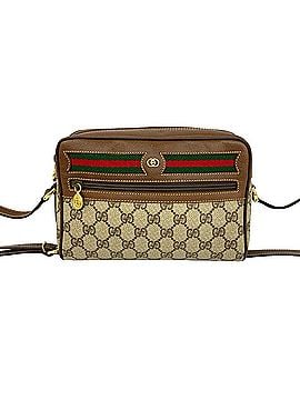 Gucci GUCCI Old Gucci Sherry Line GG Logo Pattern Leather Shoulder Bag/Sacoche Brown 364-1 (view 1)