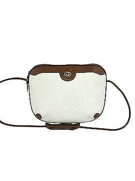 Gucci GUCCI Vintage Micro GG Pattern Logo Hardware Leather Mini Shoulder Bag Pouch White 02629 (view 1)
