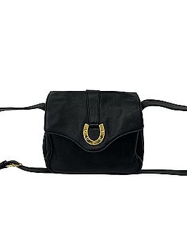 Gucci GUCCI Vintage Old Gucci Horseshoe Logo Hardware Leather Shoulder Bag Pouch Black 33512 (view 1)