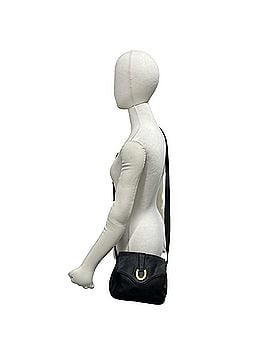 Gucci GUCCI Vintage Old Gucci Horseshoe Logo Hardware Leather Shoulder Bag Pouch Black 33512 (view 2)