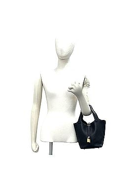 Hermès HERMES Picotin Lock PM Taurillon Clemence Leather Handbag Tote Bag Black 607-3 (view 2)